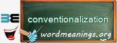 WordMeaning blackboard for conventionalization